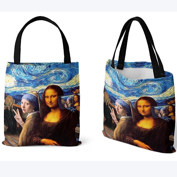 Målning Printed canvasväska Lätt tygväska CC