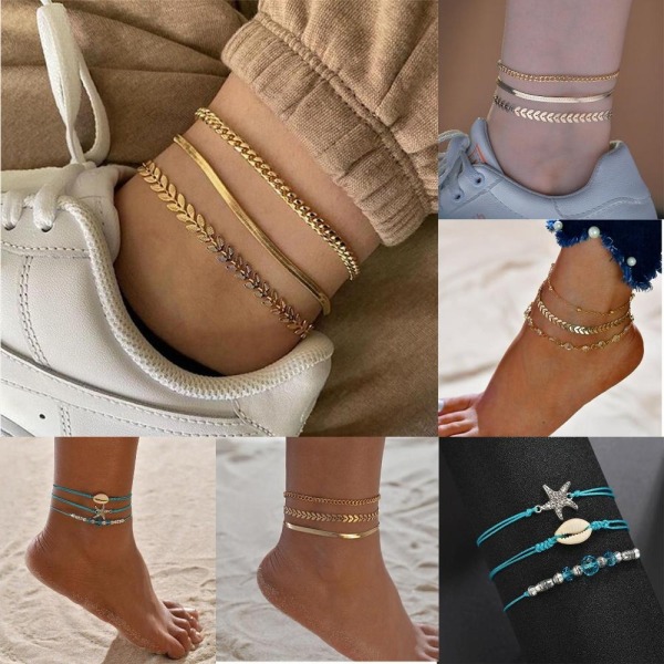 Fotkjede Anklet 3 3 3