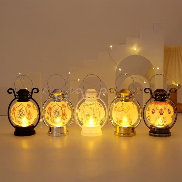Eid Mubarak Ramadan LED-lampe LED-lykt