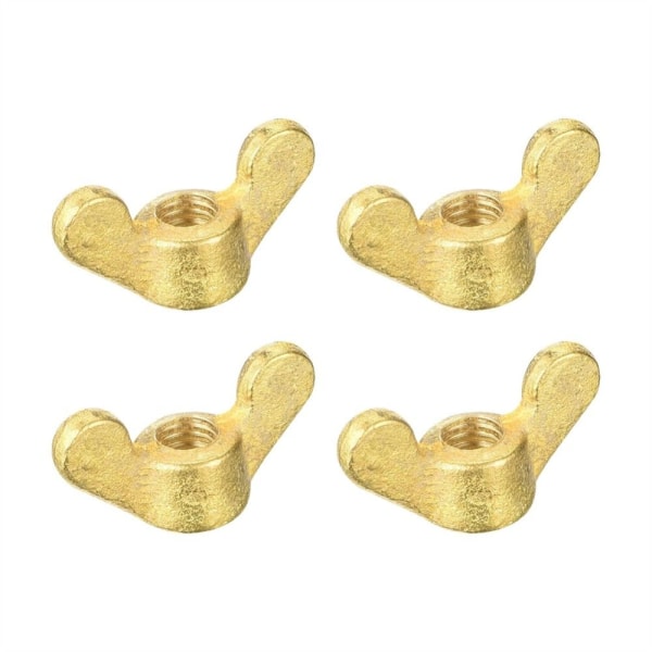 4 kpl messinkisiipimutterit Butterfly Mutteri M6 M6