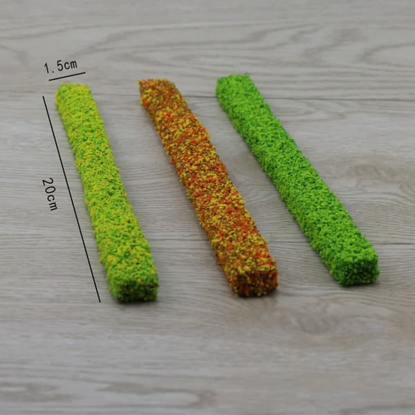 3 ark miniatyr trädgårdsdekor hållbar statisk 2 2 2