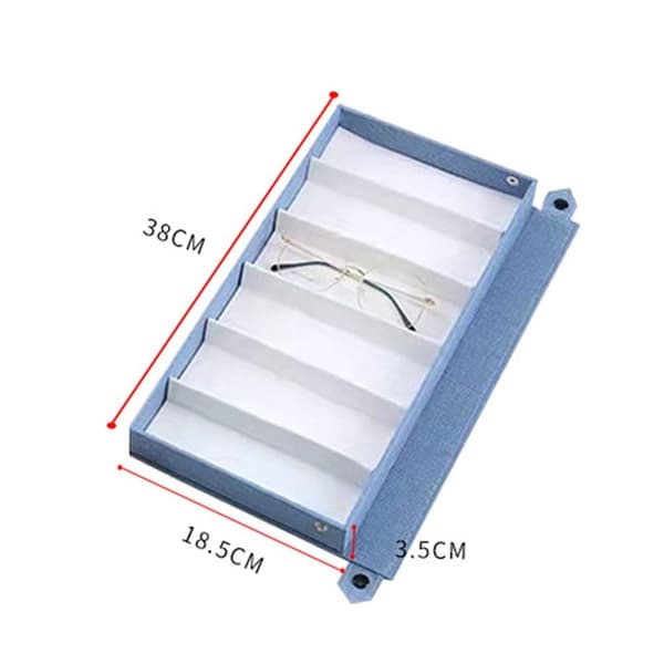 Solglasögon Organizer Glasögon Display Box BLÅ Blue