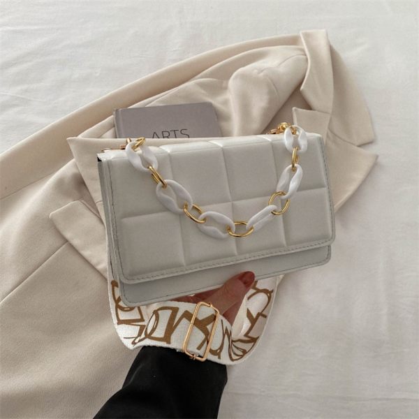 Skuldertaske Underarmstaske HVID White