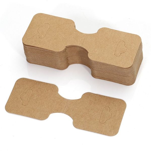 50ST Smyckesförpackningskort Displayhållare Kartong 1-BRUN 1-Brown