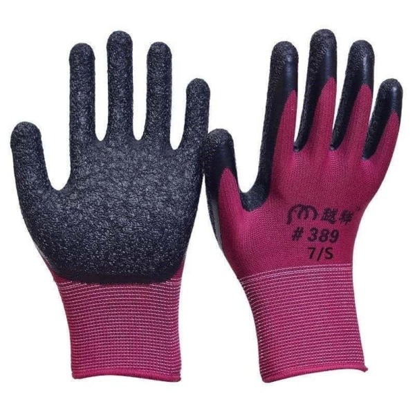 Work Safe Gloves Gummibeläggningshandskar S/7 S/7 S/7