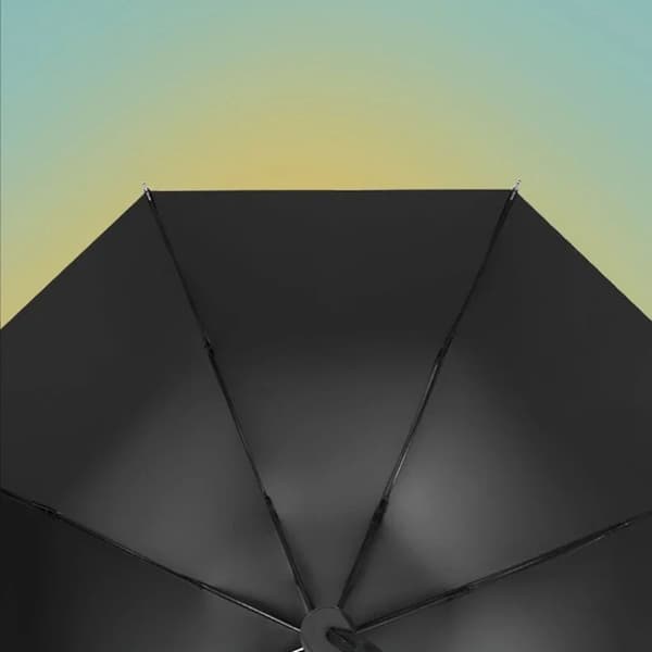 Automatisk paraply parasol SORT Black