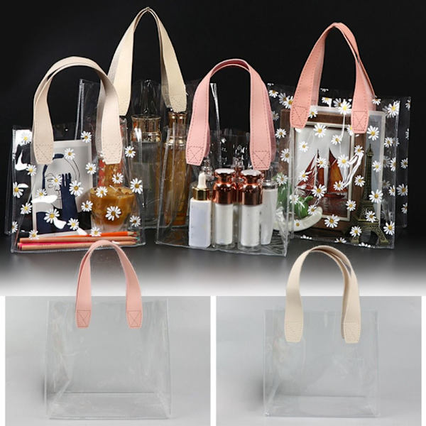 Clear Tote Bag Shopping Bags PINK S S Pink S-S