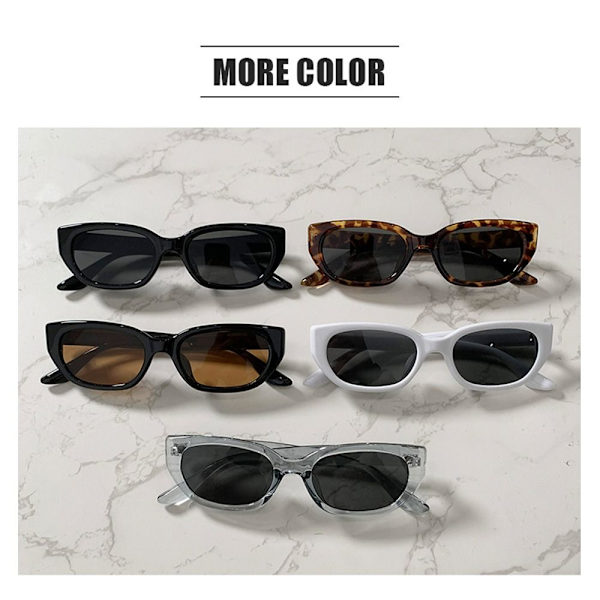 Cat Eye Solbriller Retro Shades CLEAR GRÅ-GRÅ KLART GRÅ-GRÅ Clear Gray-Gray