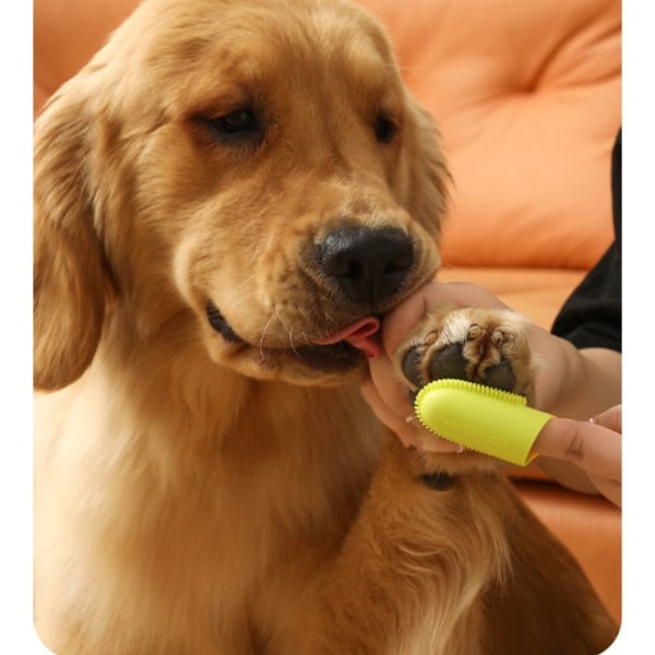 3 STK Hundetænder Rensesæt Pet Finger Tandbørste Kit Holdbar
