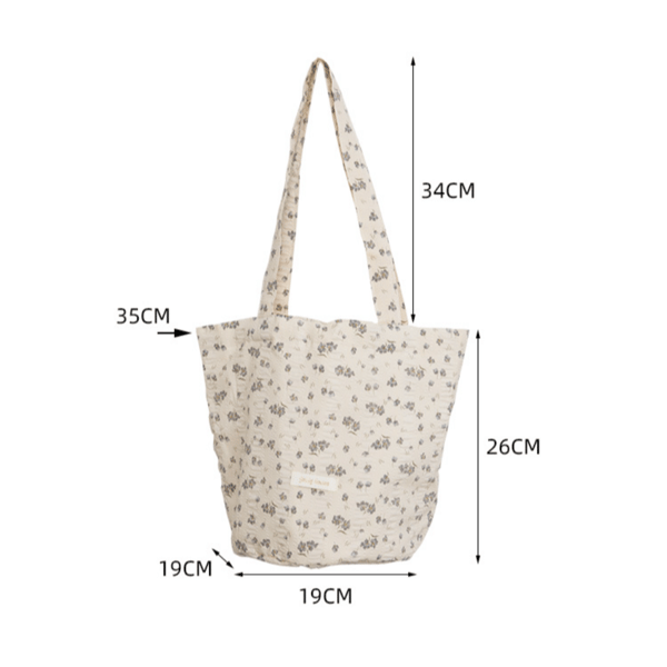 Bucket Axelväskor Tote Handväskor Eco Shoppingväska WHITE