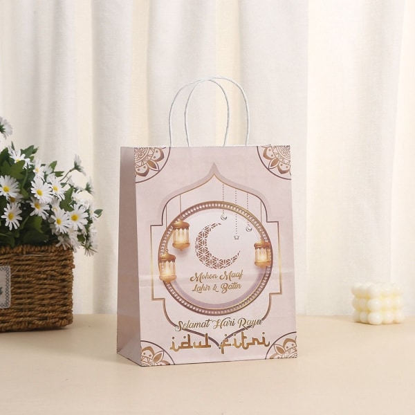 6 stk Eid Mubarak gavepose Candy Cookie Bag STIL 10 STIL 10 Style 10