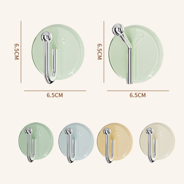 4 kpl Seinäkoukku Itsekiinnittyvä koukku BEIGE U SHAPE U SHAPE beige U shape-U shape