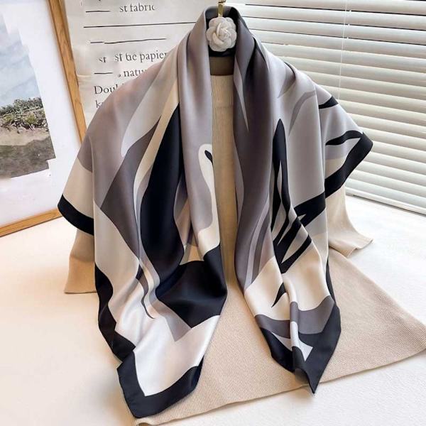 Strandsjal 90x90cm Sidenscarf 4 4 4
