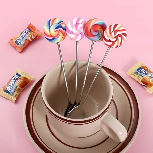 Lollipop Spoon Jälkiruokalusikka GOLD PINK&SPOON PINK&SPOON Gold Pink&Spoon-Pink&Spoon