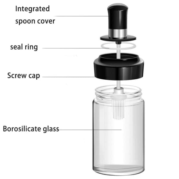 Glas Krydderiflasker Krydderibeholdere B B B