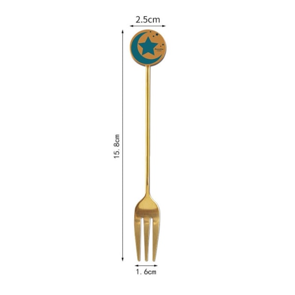 Star Moon Ske Gaffel Sæt Dessert Kage Ske FORK-2 FORK-2 fork-2