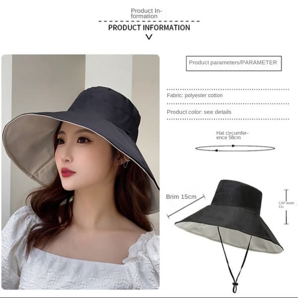 Bucket Hat Strandhat SORT Black