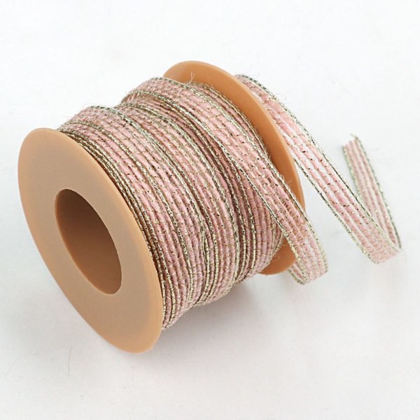 10M/Roll Natural Jute Reb Gavepakning Webbing LILLA Purple