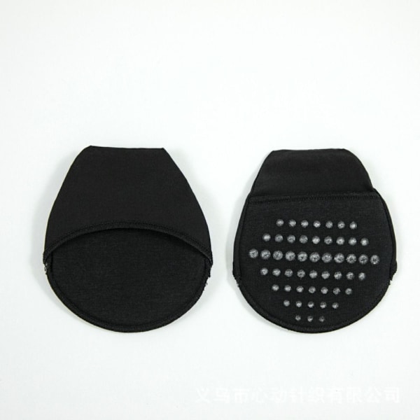 1 Par Half Feet Sokker Halv Palm Foot Pad SORT Black