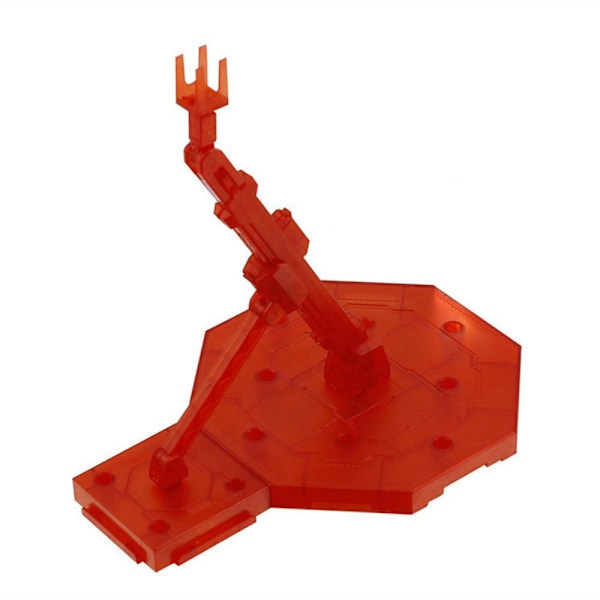 Model Figur Bracket Display Stand TRANSPARENT RØD TRANSPARENT Transparent Red