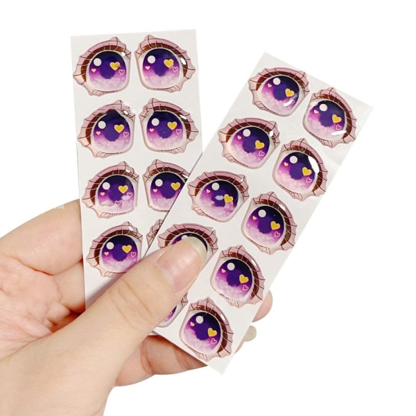 Cartoon Eyes Stickers Anime figur dukke 15MM-ROSA 15MM-ROSA 15mm-Pink