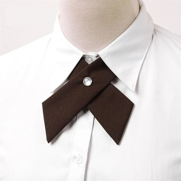 Cross Bowtie Shirt Tie GREY Gray