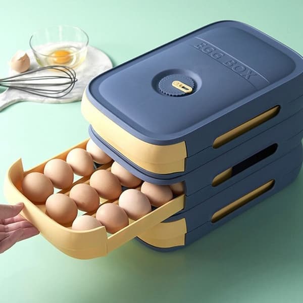 Eggboks Frisk Oppbevaringsboks HVIT White