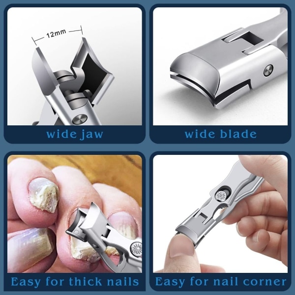 Super Sharp Negle Clippers Wide Jaw Ppening Negle Clipper Negle silver