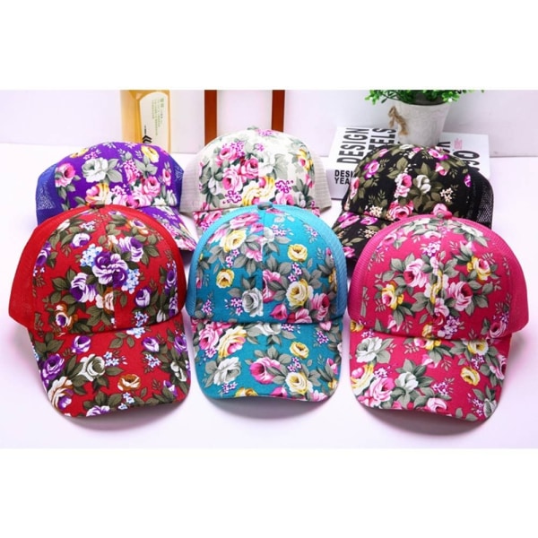 Baseball Cap Net Cap ROSE RED rose red
