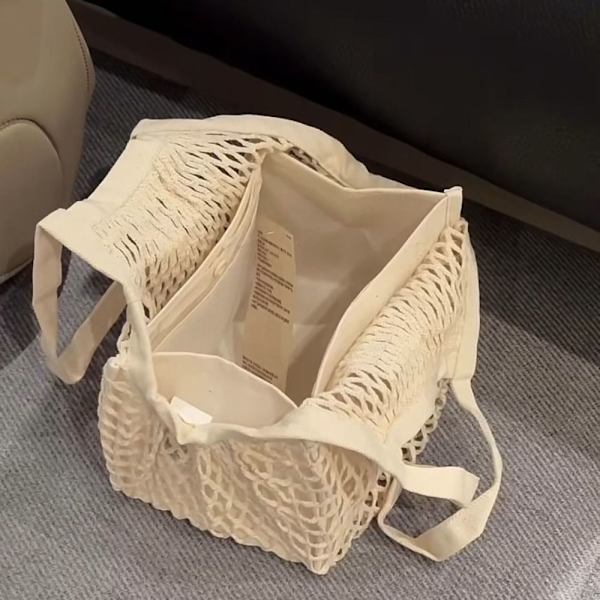 Mesh skuldertaske Net Turtle Tasker Shopping Opbevaring Håndtaske