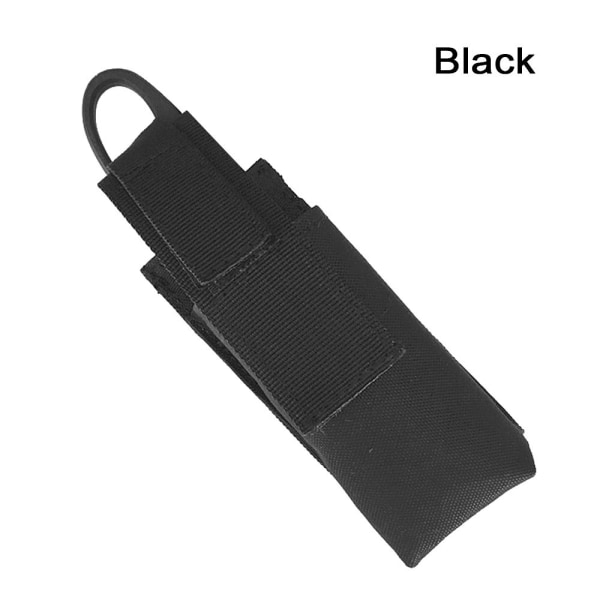 Tactical Molle Hållare Ficklampa Nylon SVART SVART Black
