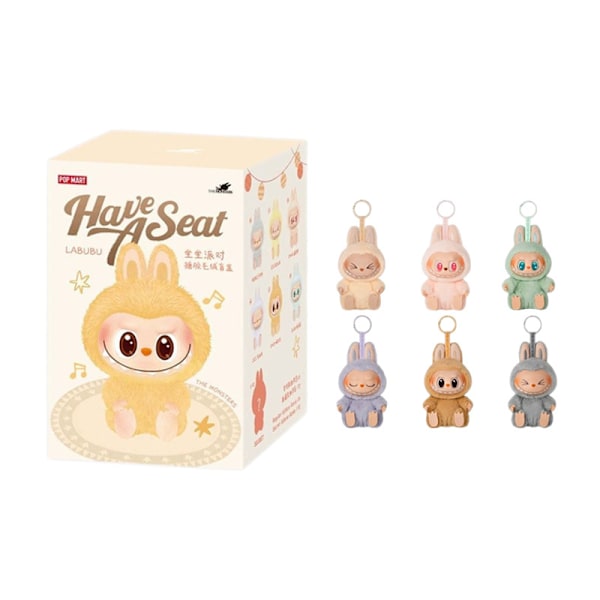 Högkvalitativ POP MART LABUBU 2.0 Monster Spännande Macaron Plyschdocka Leksak Blind Box 1 st LABUBU 2.0 pattern 3