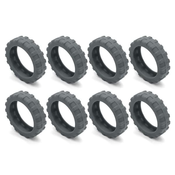 8 delar/set Skydd för resväskhjul Red 8Pcs-8Pcs