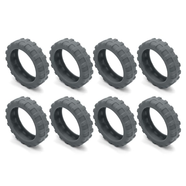 8 kpl / set Matkalaukkujen pyörän kengät Matkalaukun pyörien suoja Red 8Pcs-8Pcs