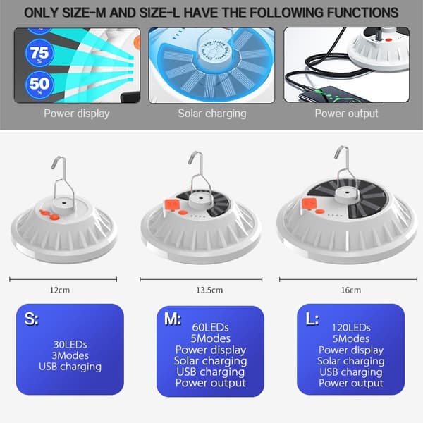 LED Teltlys Solcellelys 30 LED 30 LEDS