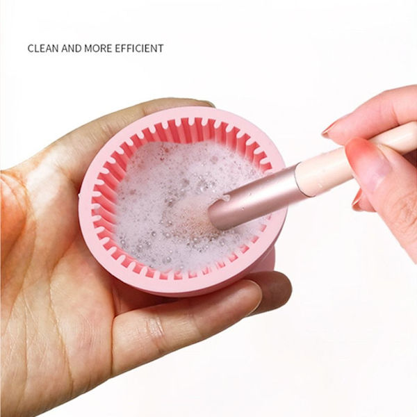 Makeup Brush Cleaner Cosmetic Scrubbing Pad ROSA pink
