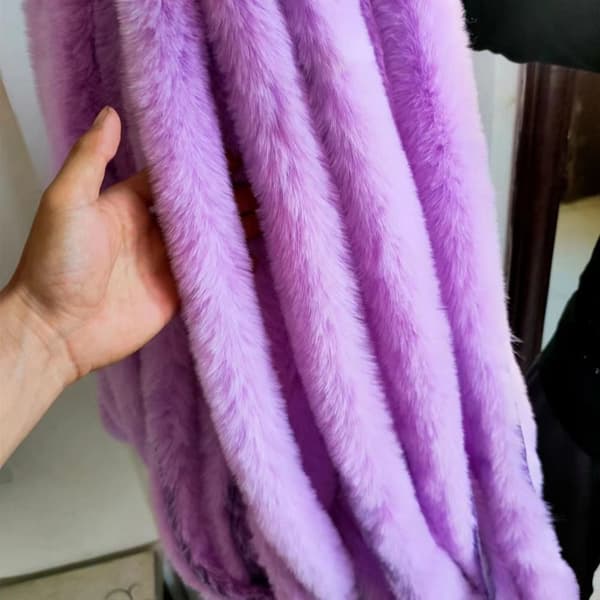 Fuskpälsband Fluffig Kant MÖRKGRÅ dark gray