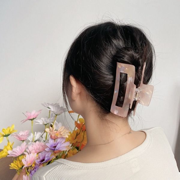 Hair Claw Geometric Grip Clip FÄRG 3 FÄRG 3 Color 3