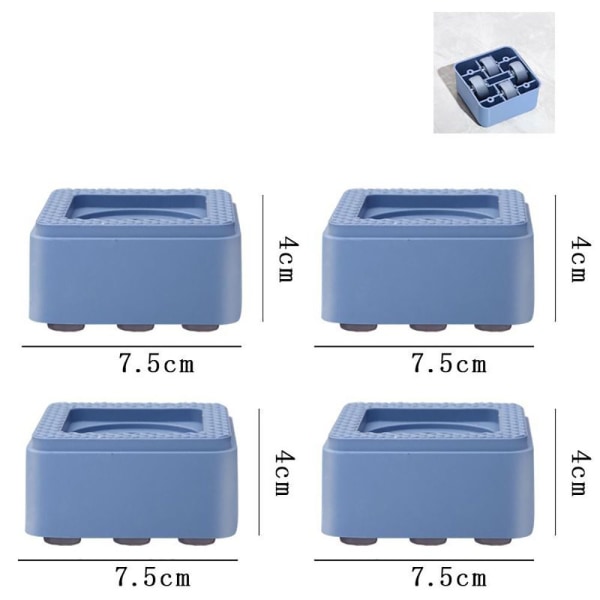 4 kpl pesukoneen jalkatyynyn jääkaapin korotusalusta 1 1 Layer-with Wheels  ca99 | 1 Layer-with Wheels | 1 Layer-with Wheels | Fyndiq