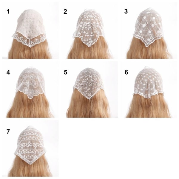 Blonde pandebånd Blomster turban tørklæde 4 4 4