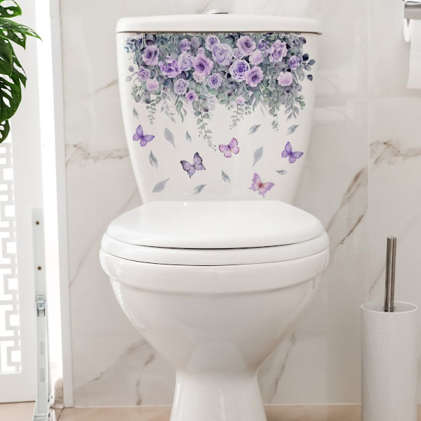 Kukkaiset WC-tarrat Upeat kukkatarrat 2 2 2