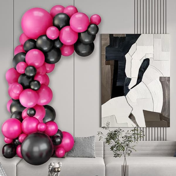 Ballongbue-sett Hot Pink