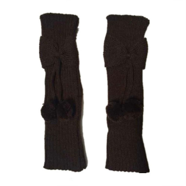 Butterfly Knot Sock Cover Stickat Ull Boot Cover KAFFE coffee