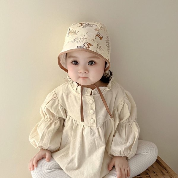 3-24M Baby Bucket Hat Cap KAFFE Coffee