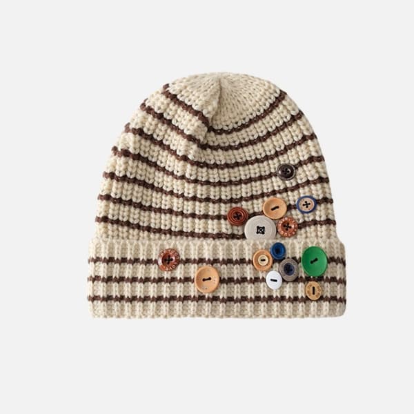Stickad mössa Kaffebrun Kaffebrun coffee brown