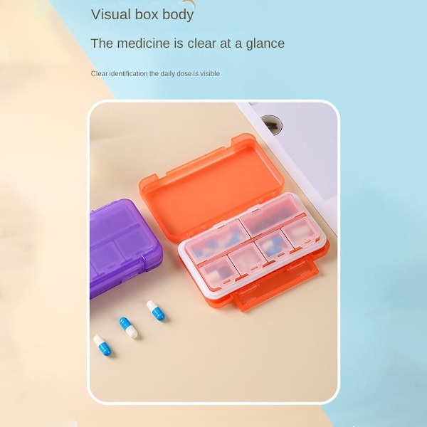 6 Grid Pills Box Daily Pill Case GRØN green