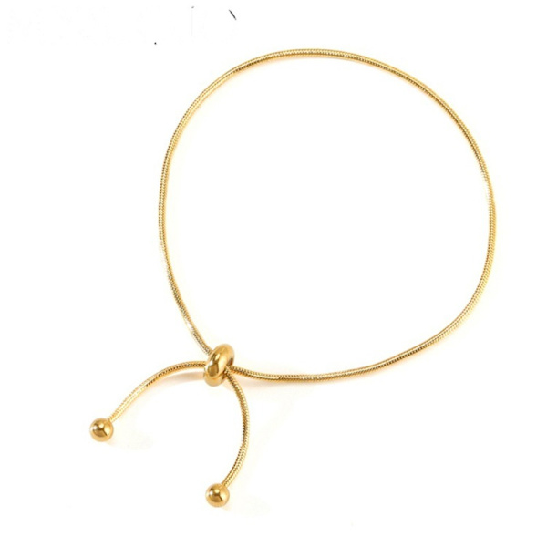 Hjärtformat armband Snake Chain Bangle 8 8 8