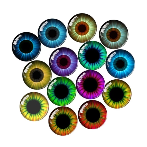 20 st/10 par Eyes Crafts Eyes Puppet Crystal Eyes 15MM-FÄRG 15mm-color random