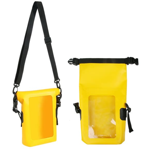Kelluva uima-allaskassi, sukelluskassi, olkalaukku, KELTAINEN yellow
