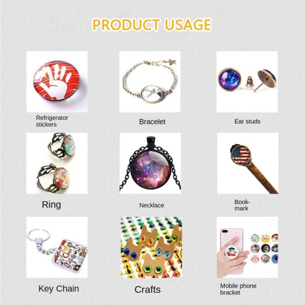 20 stk/10 par Eyes Crafts Eyes Puppet Crystal Eyes 10MMCOLOR 10mmcolor random